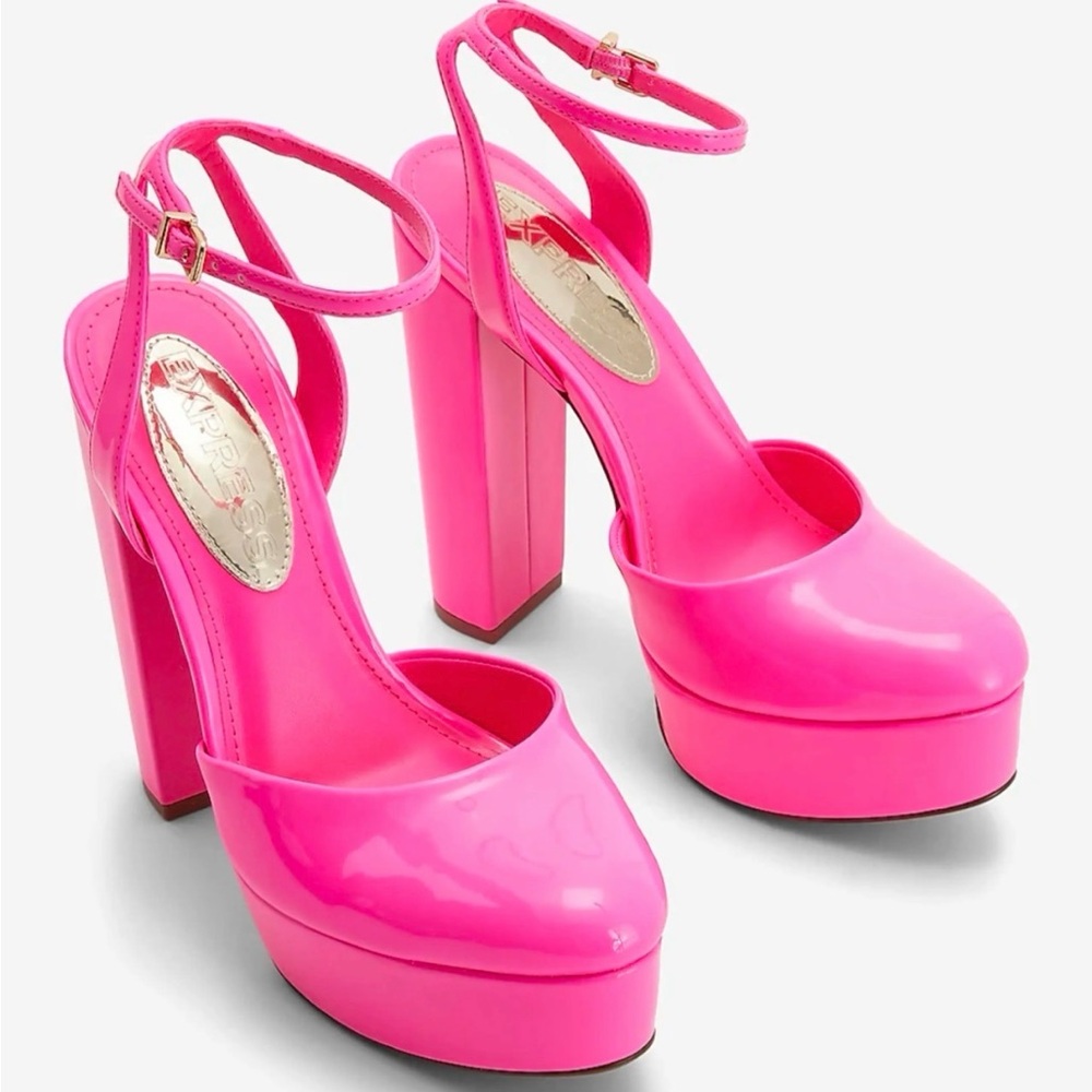 Stylish Pink Platform Heels